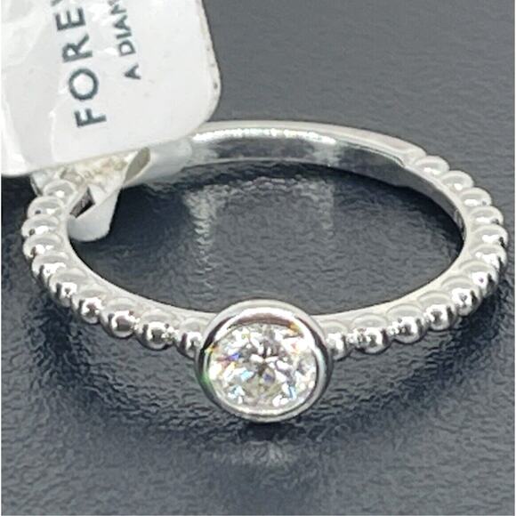 De Beers Forevermark Natural Diamond 18K Solid Gold Ring (1/4 ct) SZ 6.5 Luxury - Picture 14 of 16